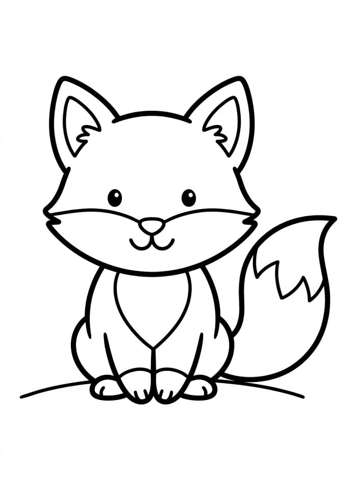 Ein wilder Fuchs ausmalbilder