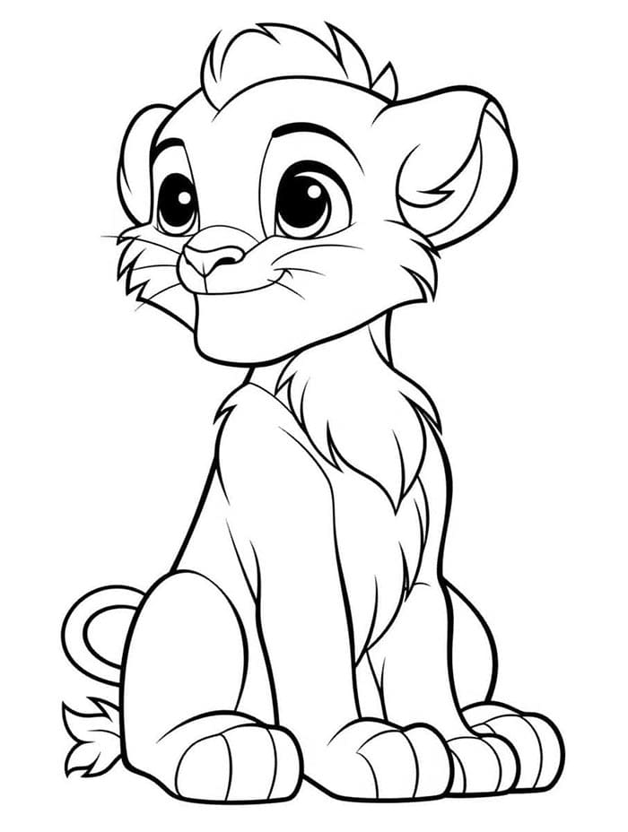 Ein wilder Löwe ausmalbilder