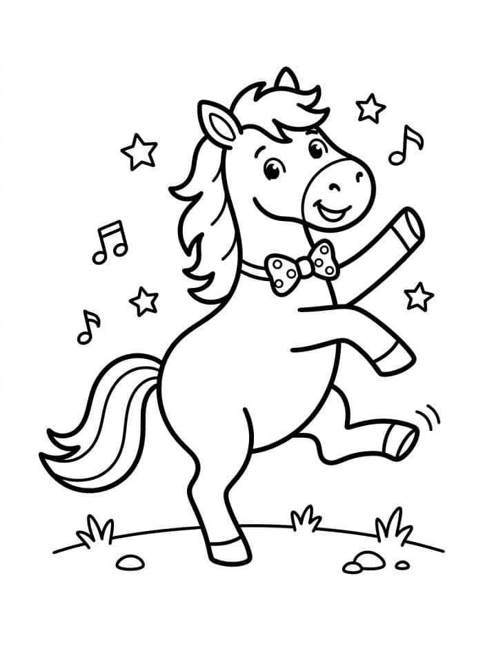 Ein wildes Pferd ausmalbilder