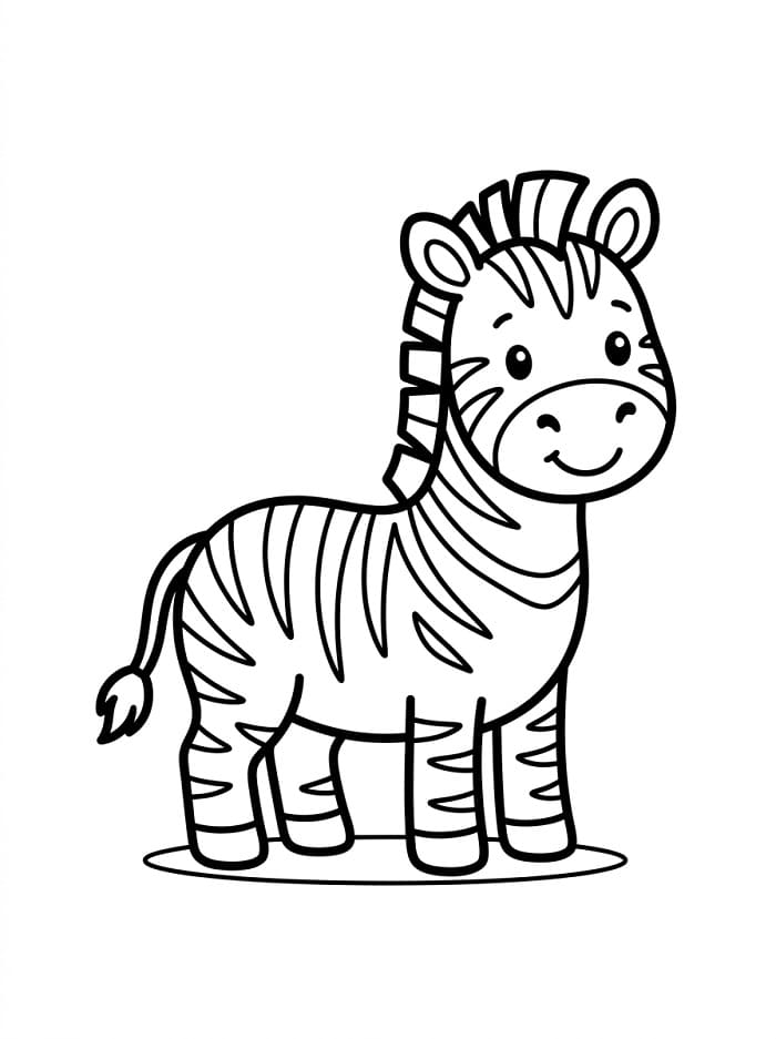 Ein wildes Zebra ausmalbilder