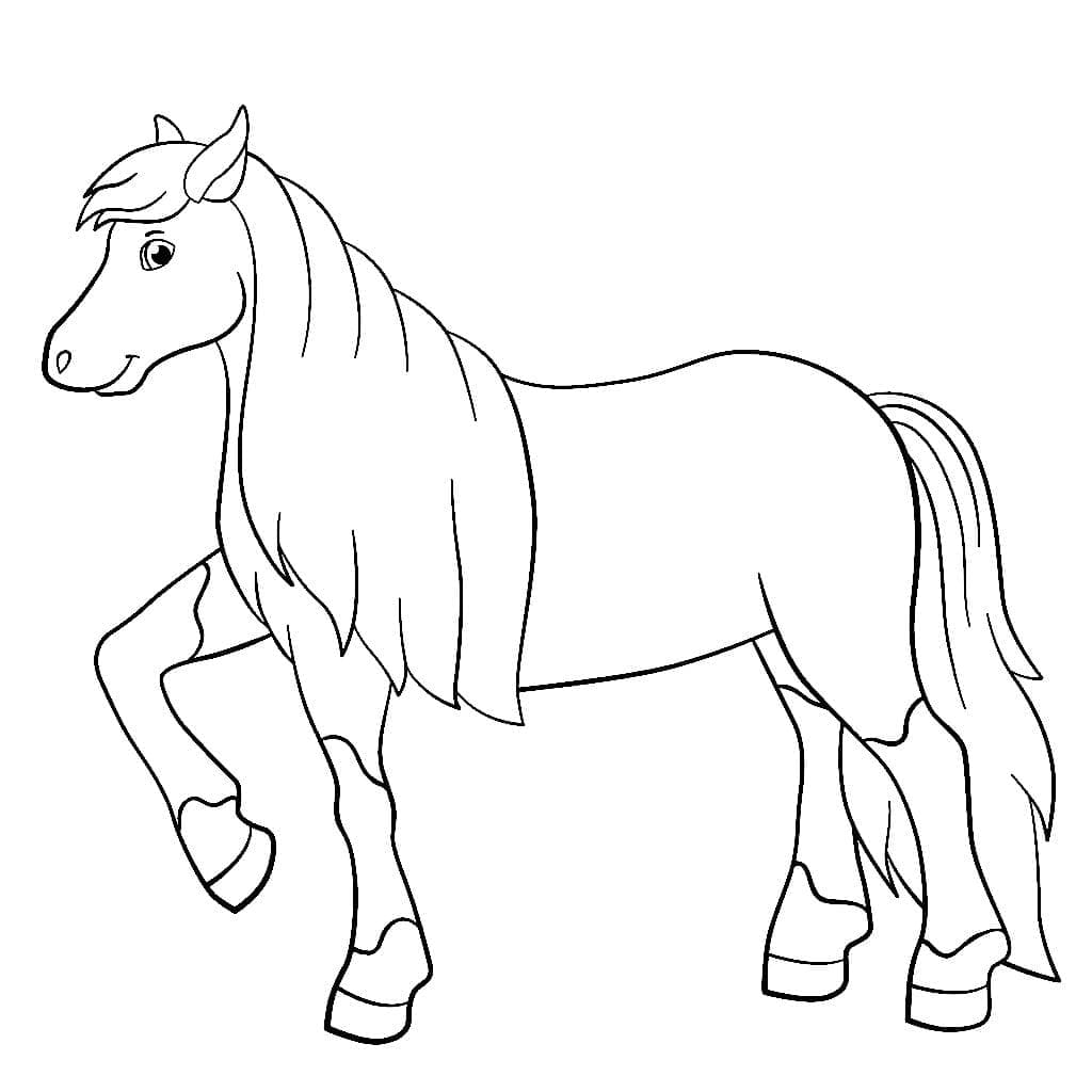 Ein wunderschönes Pferd ausmalbilder