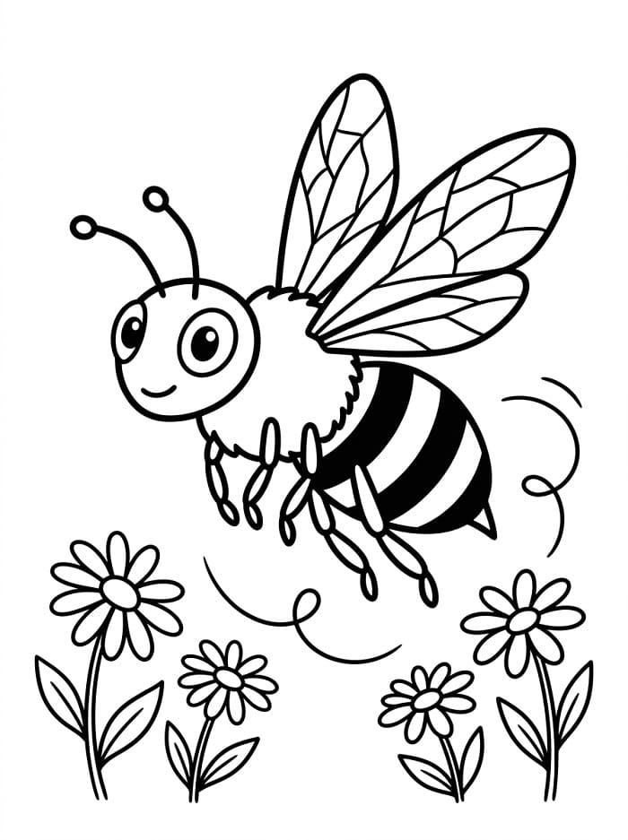 Eine Biene ausmalbilder