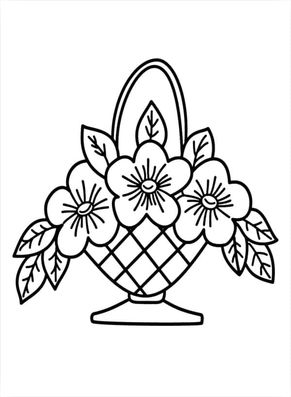 Eine Blume ausmalbilder