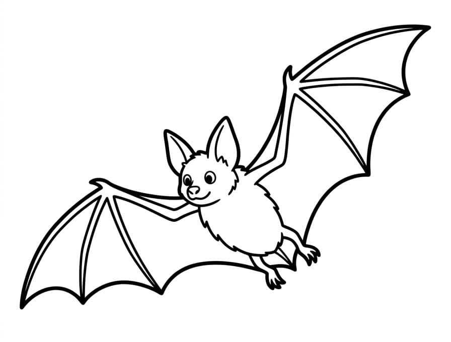 Eine Fledermaus ausmalbilder