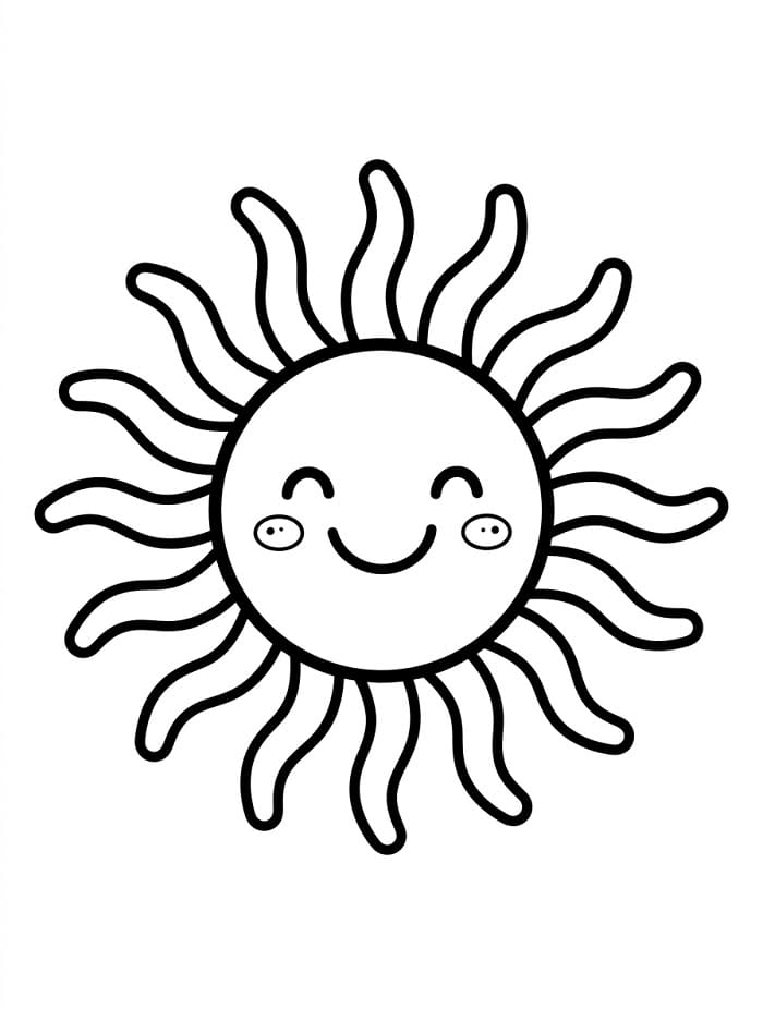 Eine Sonne ausmalbilder