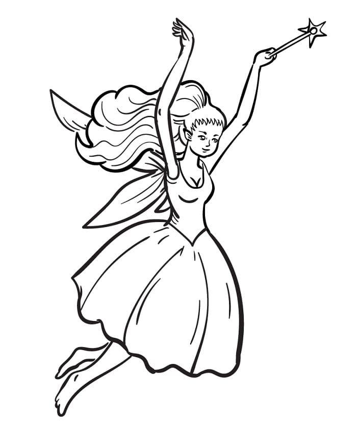 Eine Süße Fee ausmalbilder