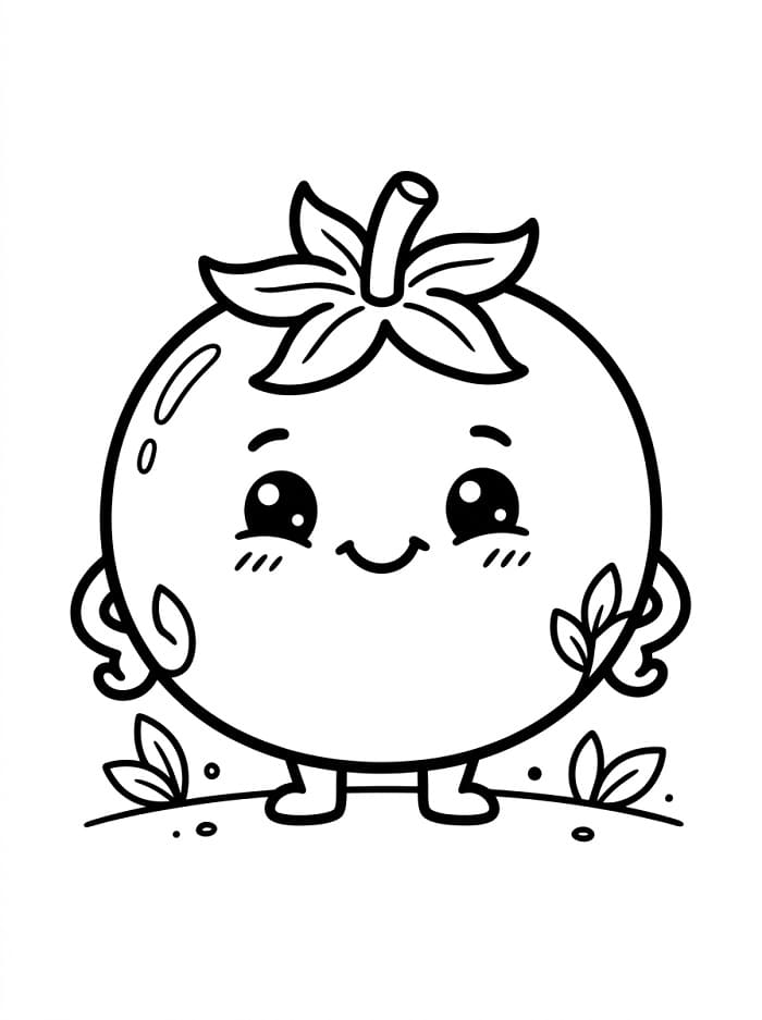 Tomate ausmalbilder