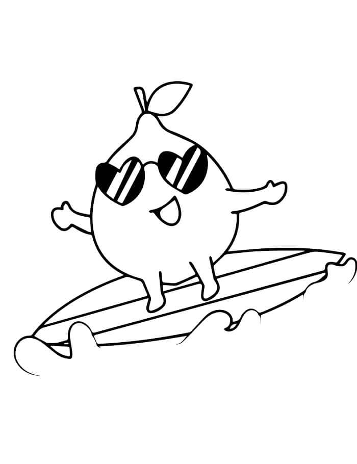 Eine frische Zitrone ausmalbilder