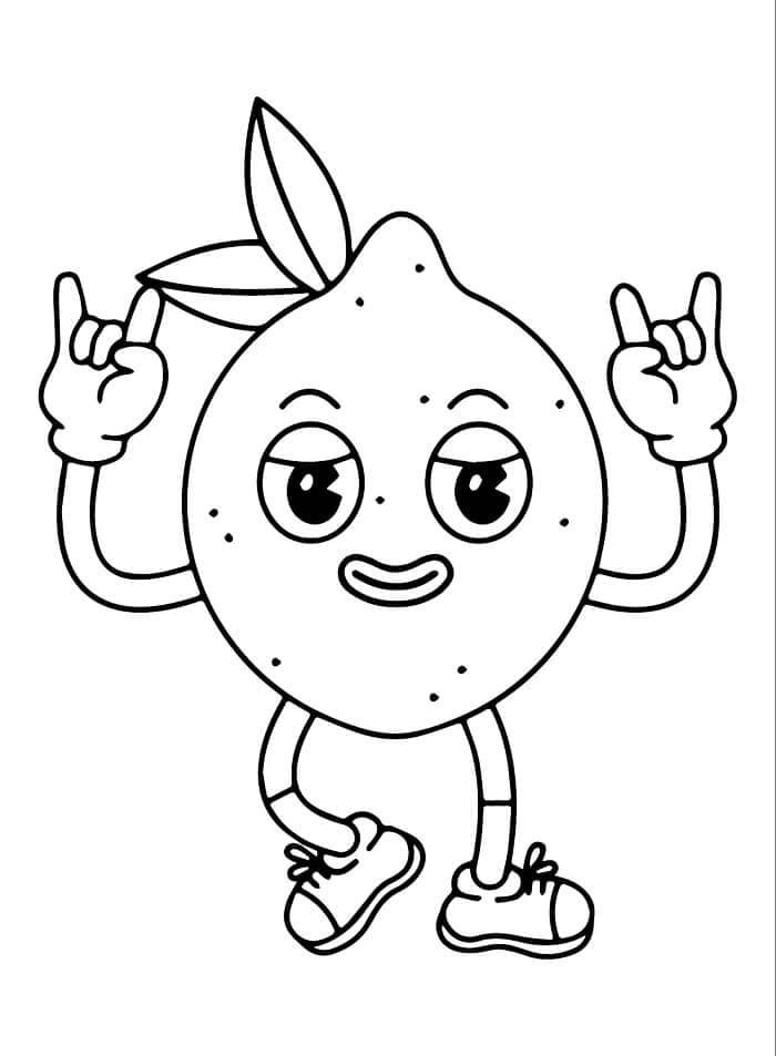 Zitrone ausmalbilder