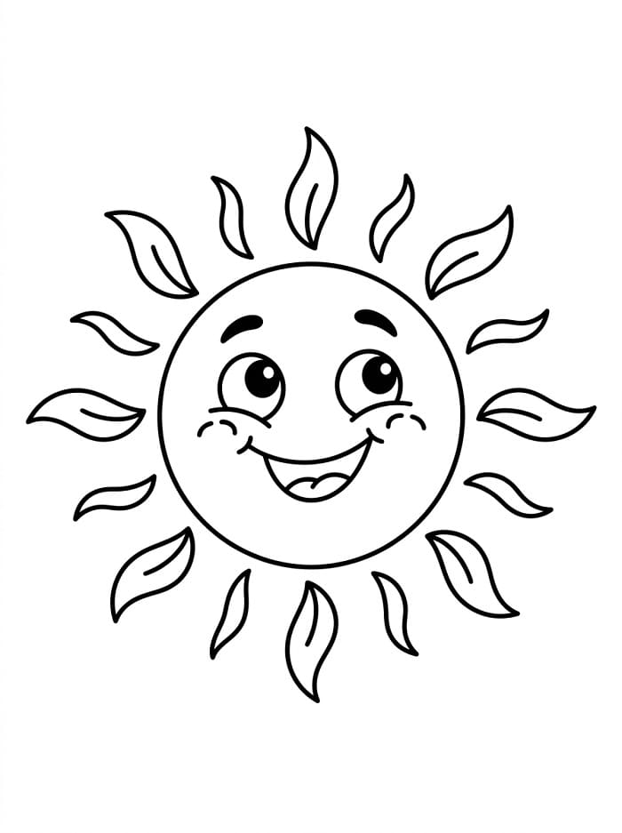 Eine süße Sonne ausmalbilder