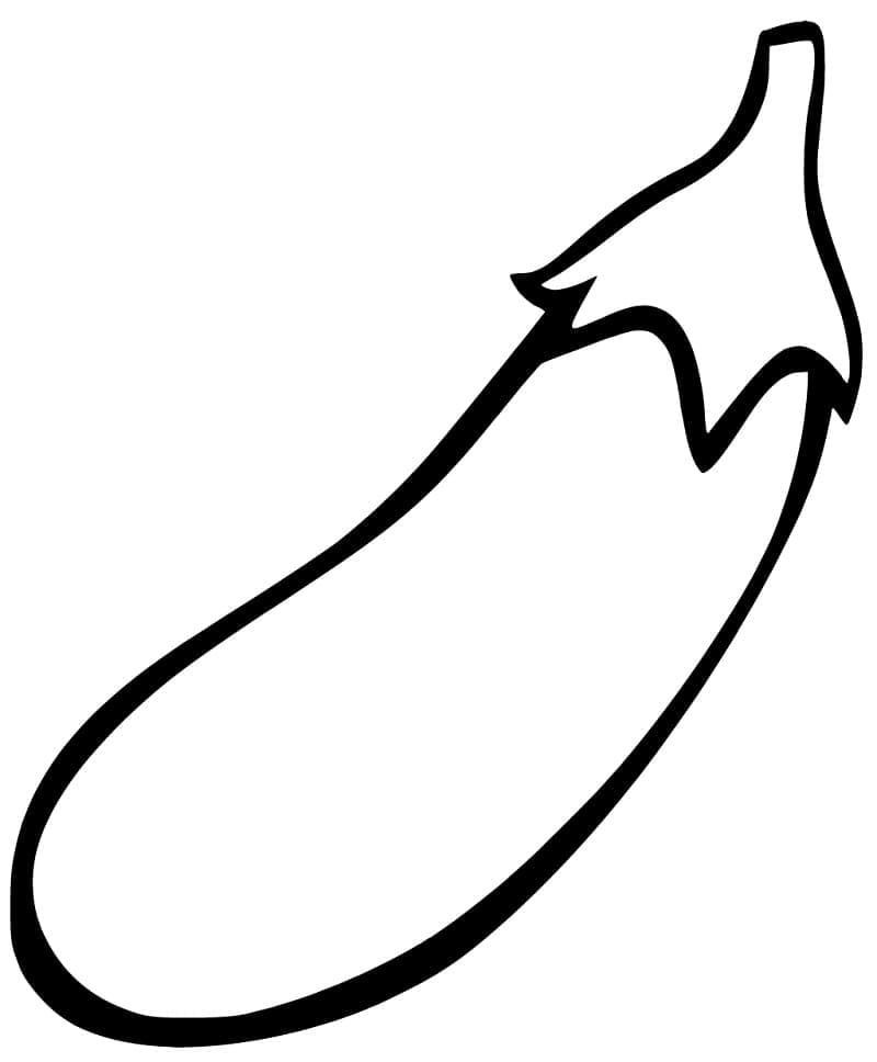 Einfache Aubergine ausmalbilder