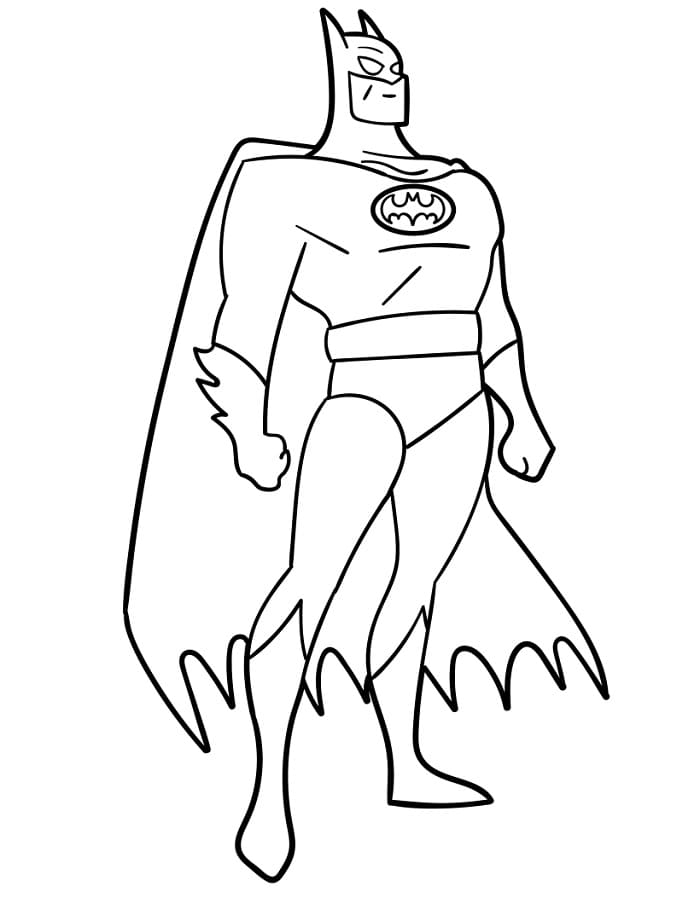 Einfacher Batman ausmalbilder