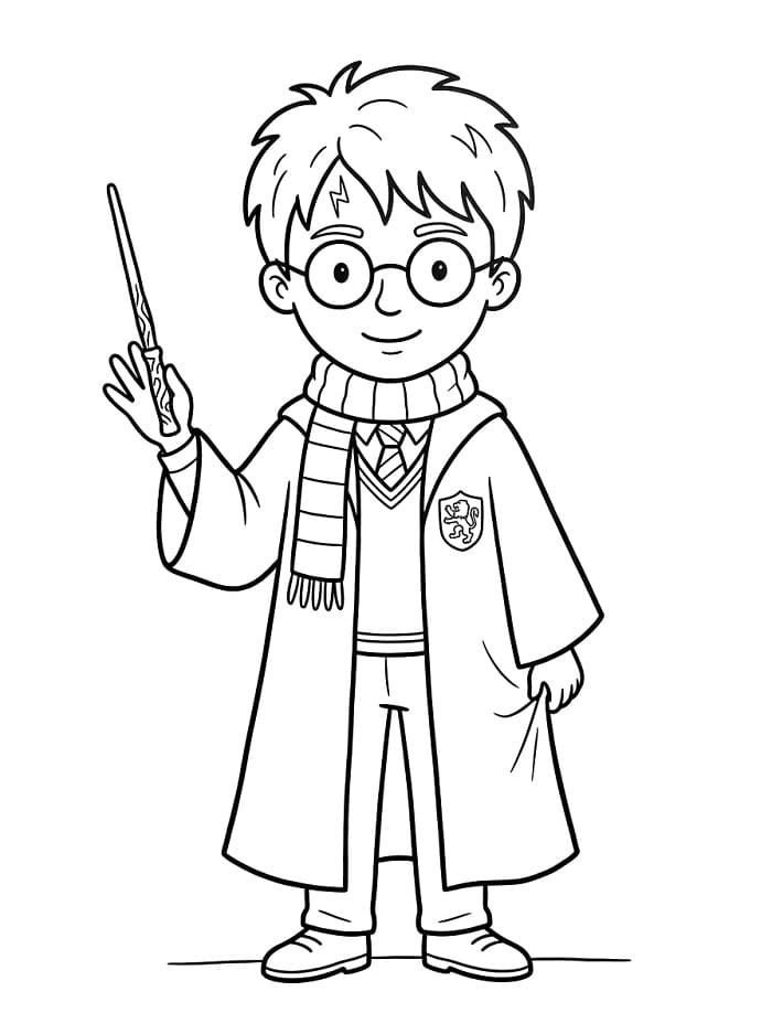 Einfacher Harry Potter ausmalbilder
