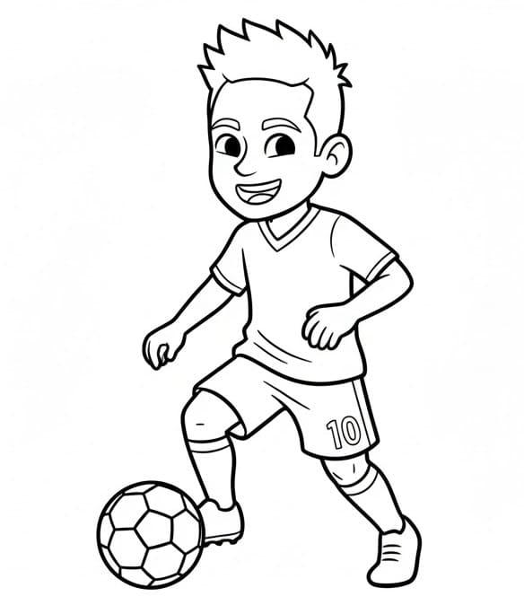 Einfacher Neymar ausmalbilder