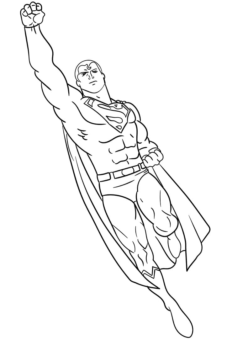 Einfacher Superman ausmalbilder