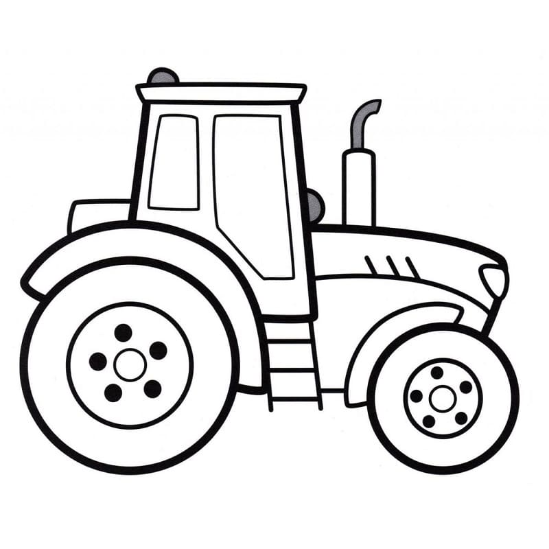 Einfacher Traktor ausmalbilder