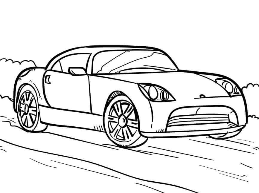 Einfaches Auto ausmalbilder