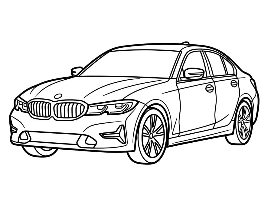 Einfaches BMW ausmalbilder