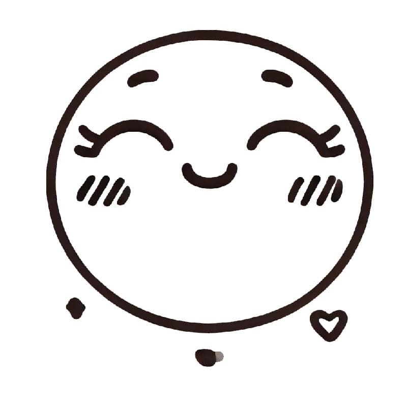 Einfaches Emoji ausmalbilder