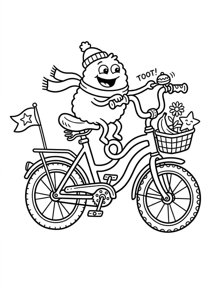 Einfaches Fahrrad ausmalbilder