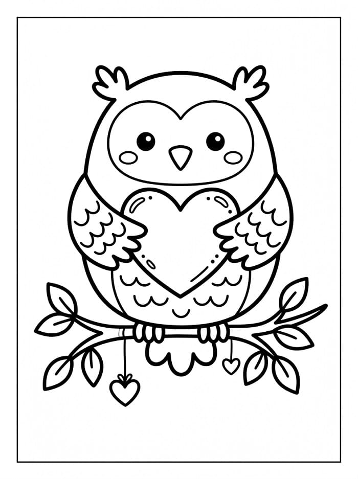 Einfaches Valentinstag ausmalbilder