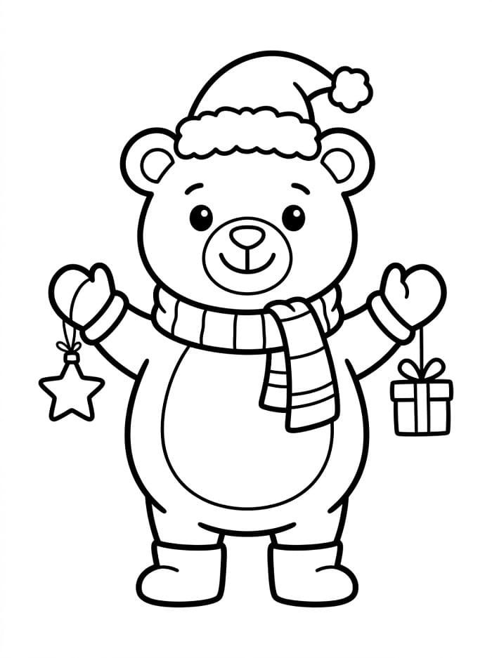 Einfaches Weihnachten ausmalbilder