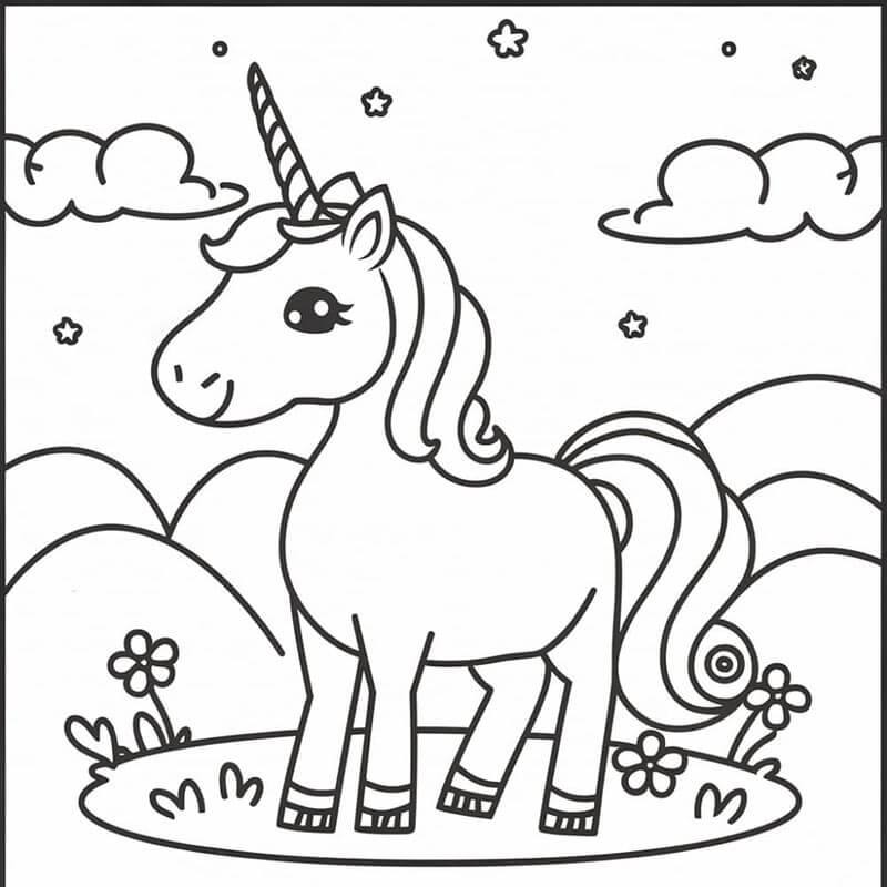 Einhorn (7) ausmalbilder