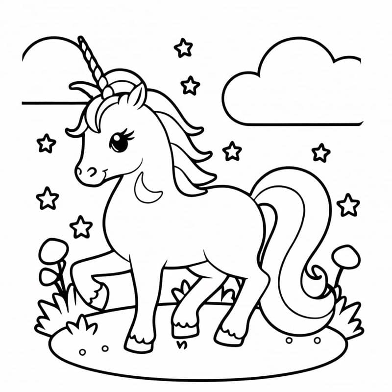 Einhorn Druckbar Kostenlos ausmalbilder