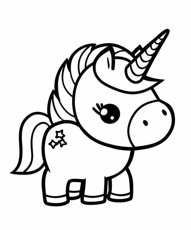 Einhorn Druckbar ausmalbilder