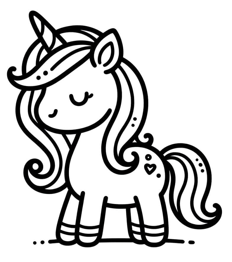 Einhorn Für 4-Jährige Kinder ausmalbilder