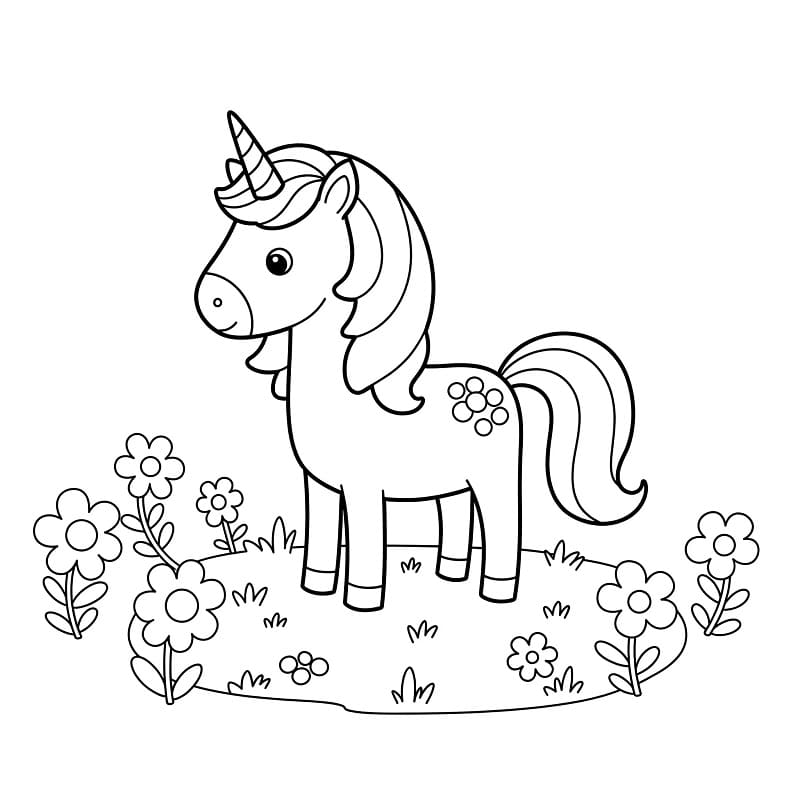 Einhorn Kostenlos Druckbar ausmalbilder