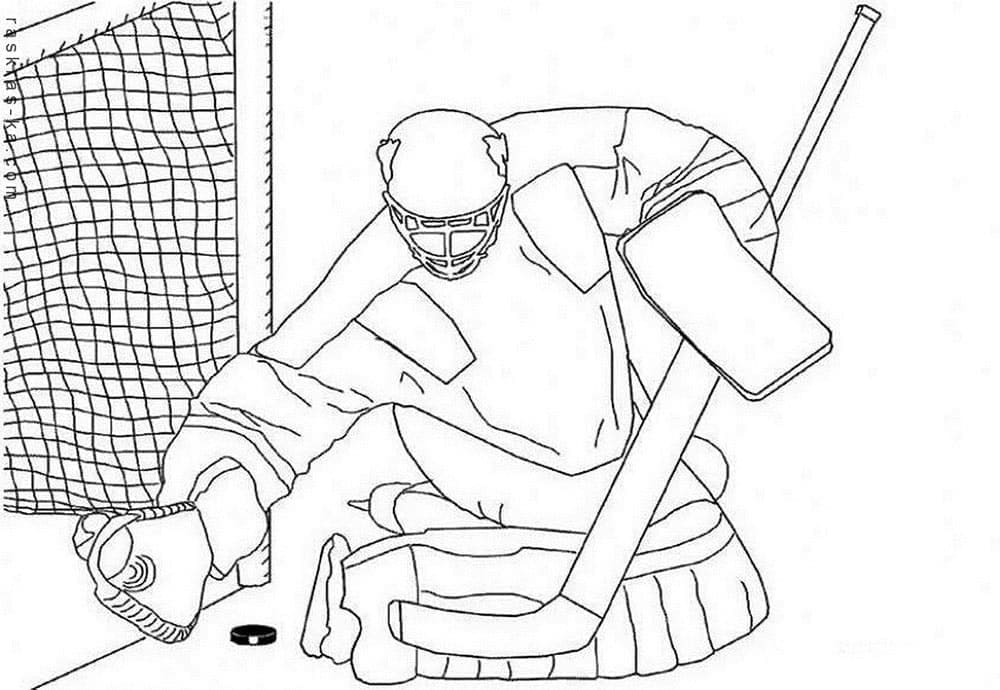 Eishockey Druckbar ausmalbilder
