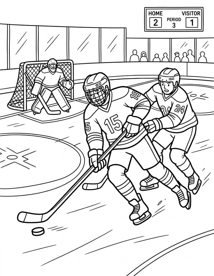 Eishockey Spielen ausmalbilder