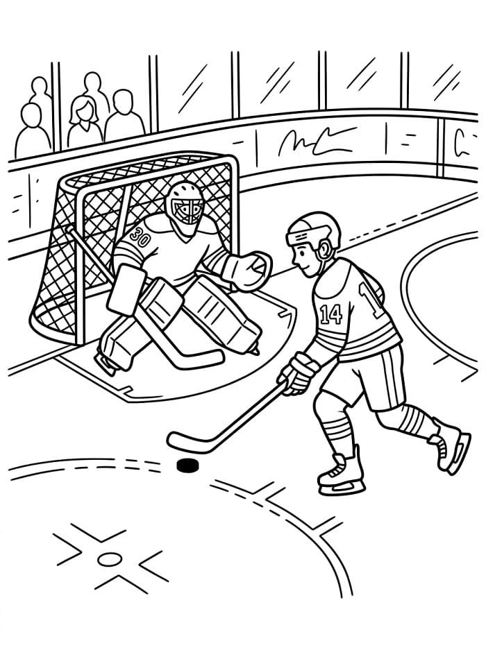Eishockey Sport ausmalbilder