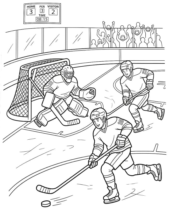 Eishockeyspieler ausmalbilder