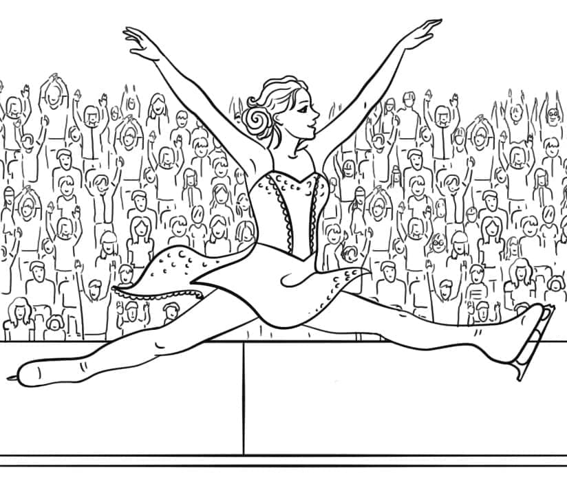 Eislaufen Gratis ausmalbilder