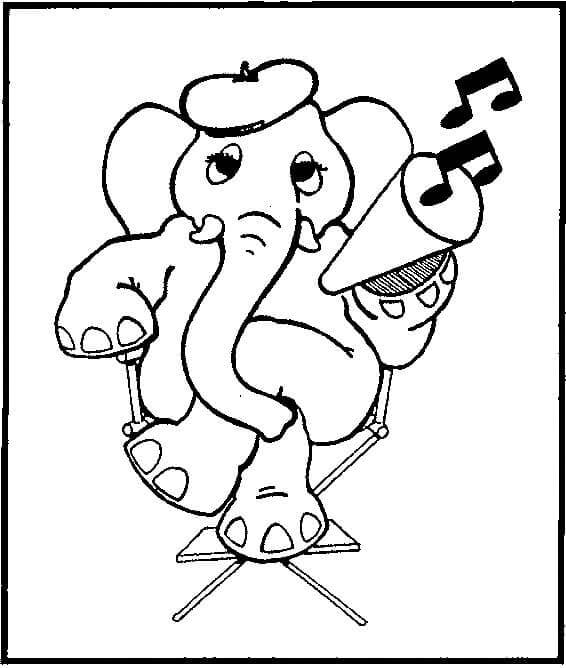 Elefant Druckbar Für Kinder ausmalbilder