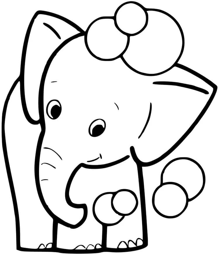 Elefant Gratis ausmalbilder
