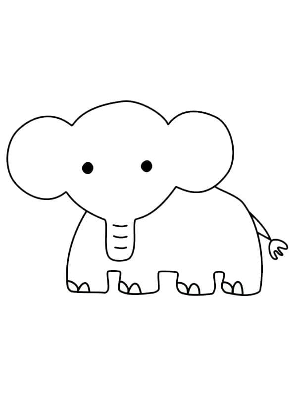 Elefant Kostenlos ausmalbilder