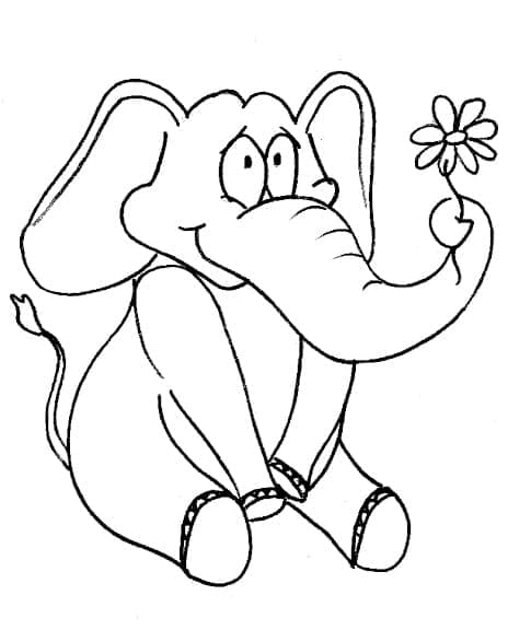 Elefant Kostenloses Bild ausmalbilder