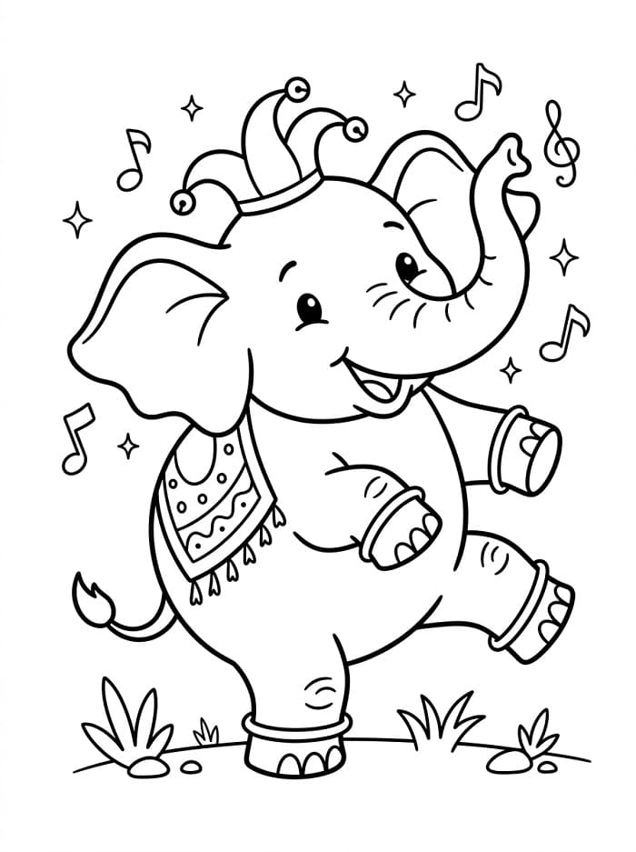 Elefant Tier ausmalbilder