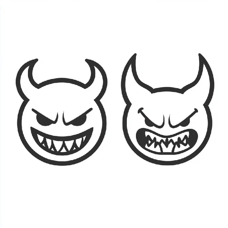 Emoji zum Drucken ausmalbilder