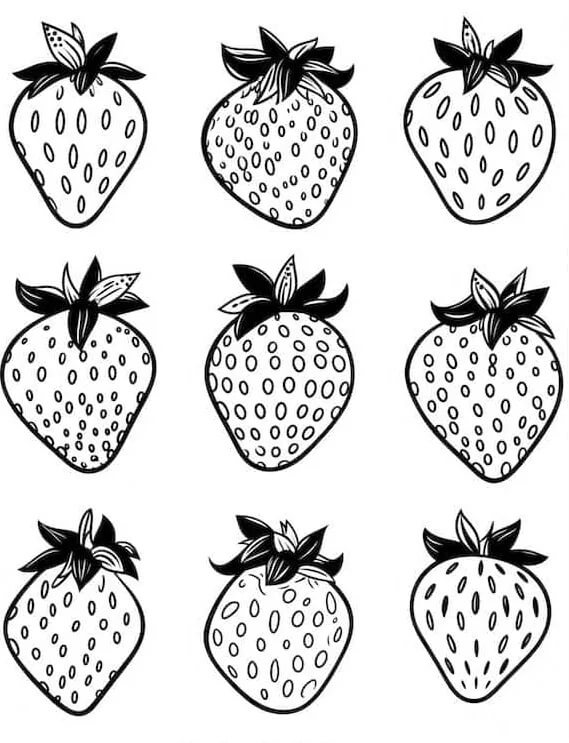 Erdbeere (1) ausmalbilder