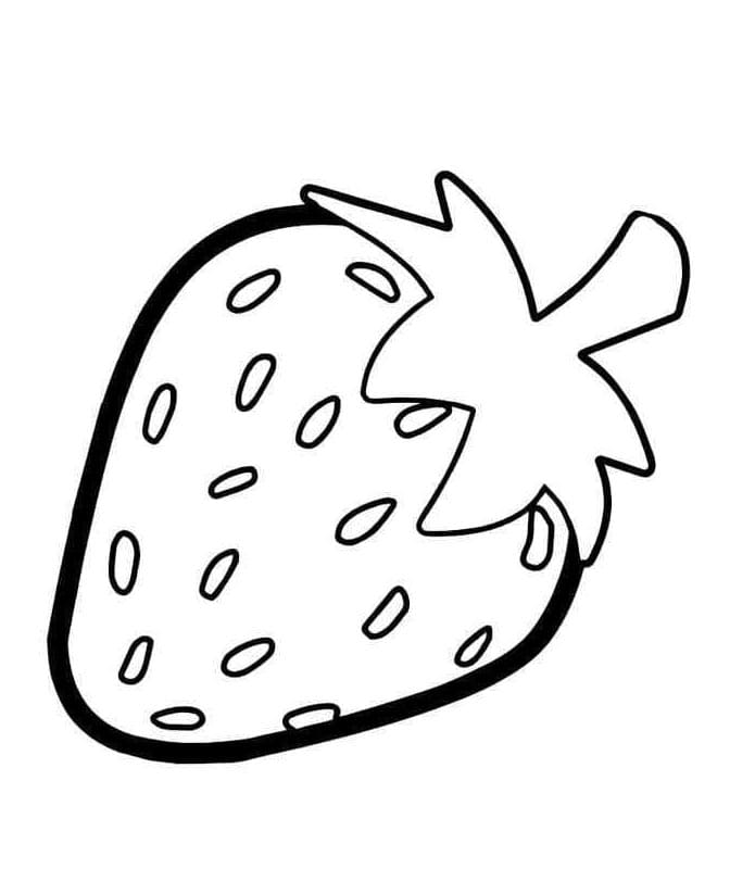 Erdbeere für Kinder geeignet ausmalbilder