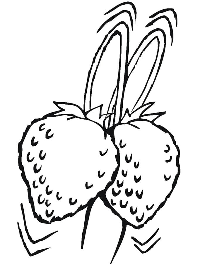 Erdbeere kostenlos ausmalbilder