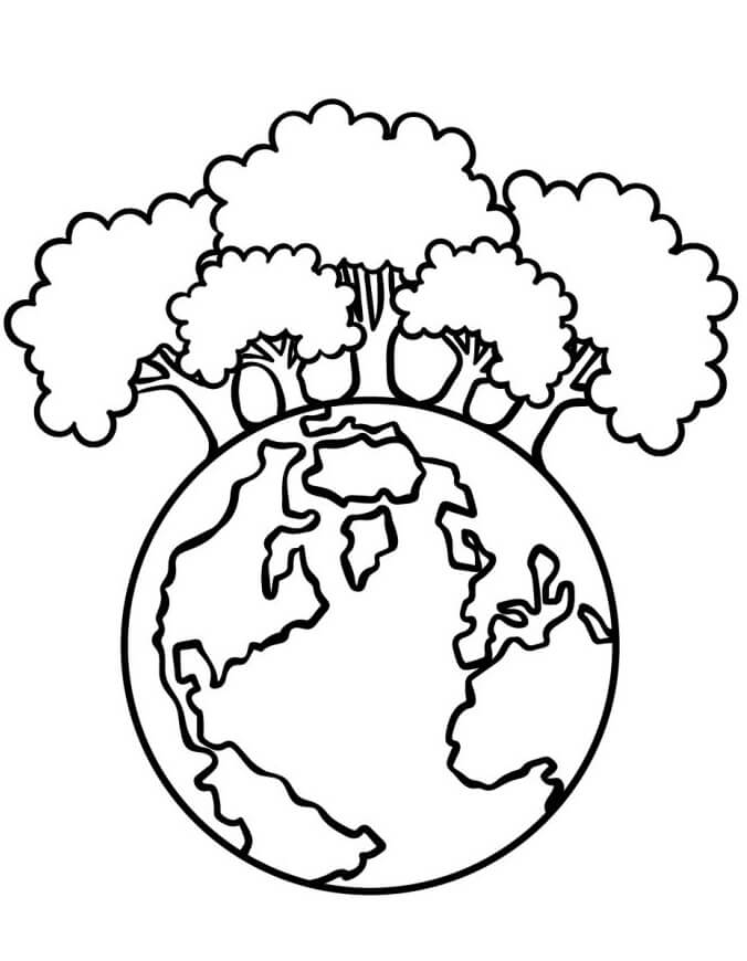 Erde Bild ausmalbilder