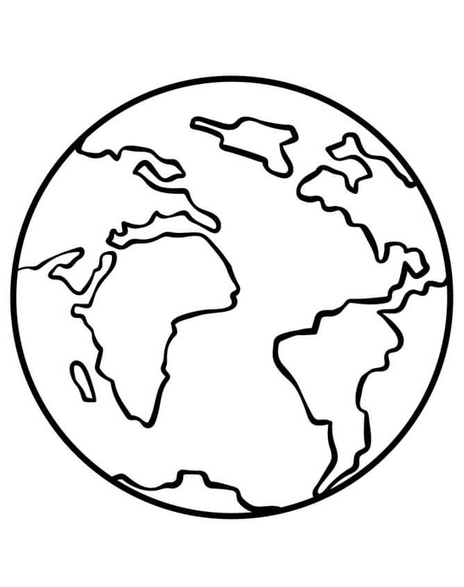 Erde Malvorlage für Kinder ausmalbilder
