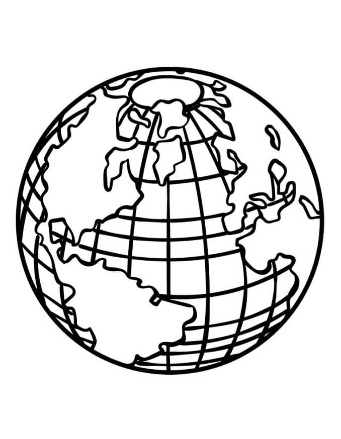 Erde für 4-jährige Kinder ausmalbilder