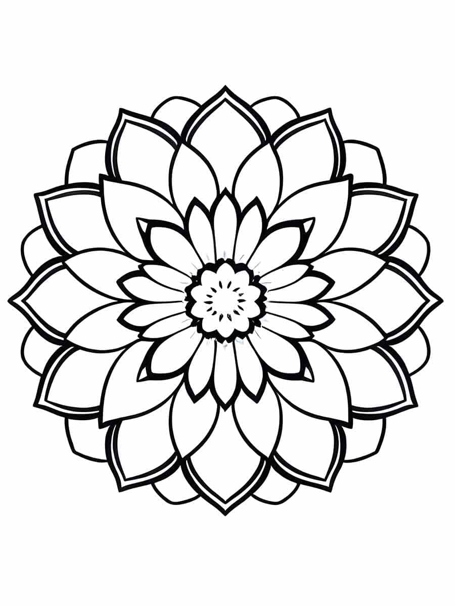 Erstaunliche Blume ausmalbilder