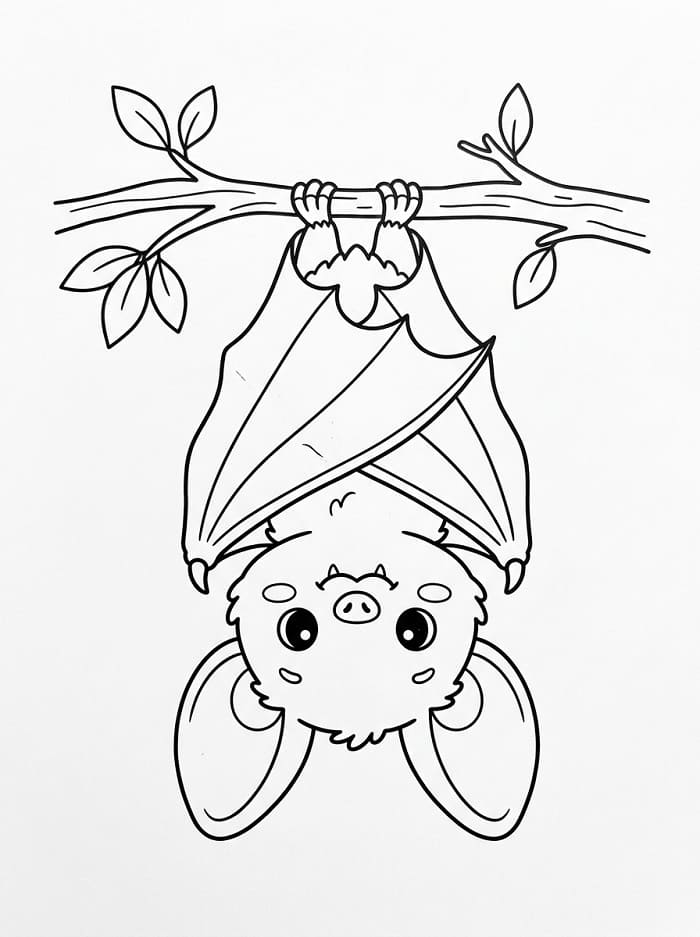 Erstaunliche Fledermaus ausmalbilder